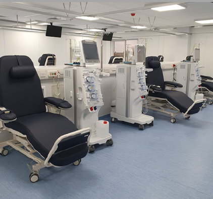 Renal dialysis unit fit-out, clinical treatment room